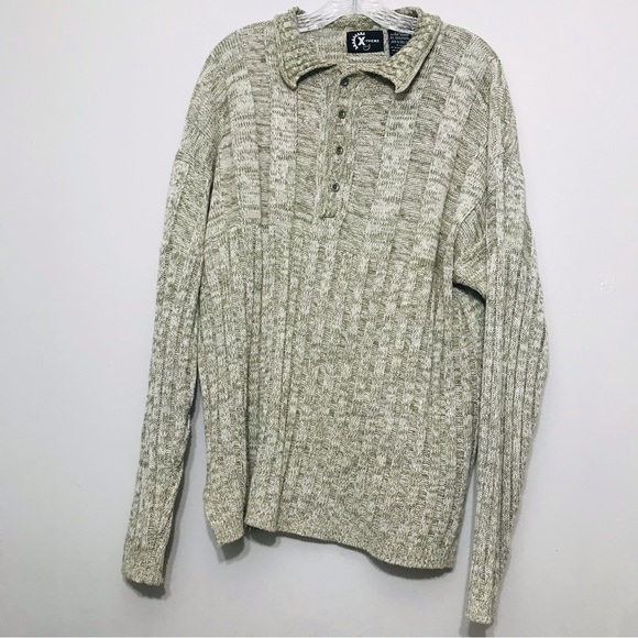 Vintage Xtreme Gear Grey Knit Sweater Mens XLarge. - Picture 1 of 12